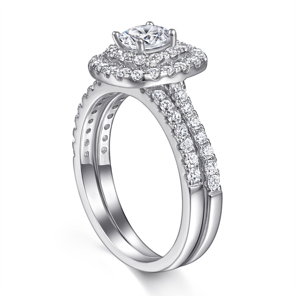 Sterling Silber Zirkon Ring Set – Bild 4 | LuxeStyle