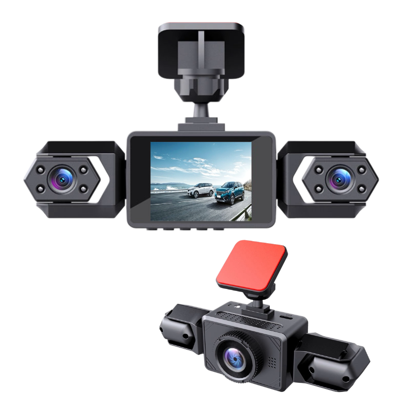 1080P Autorekorder mit 4 Linsen und Nachtsicht