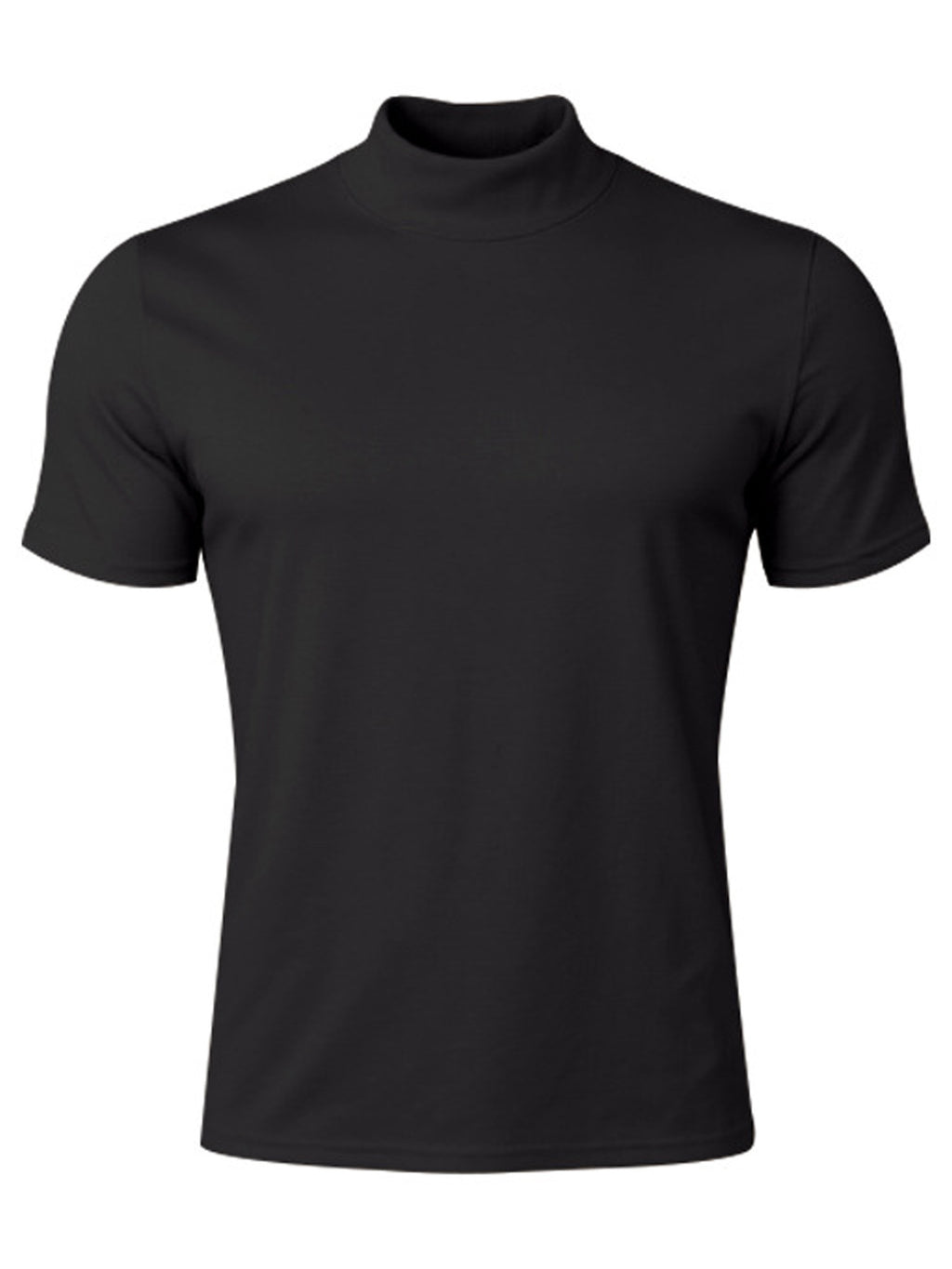 Stretch-T-Shirt mit Rollkragen