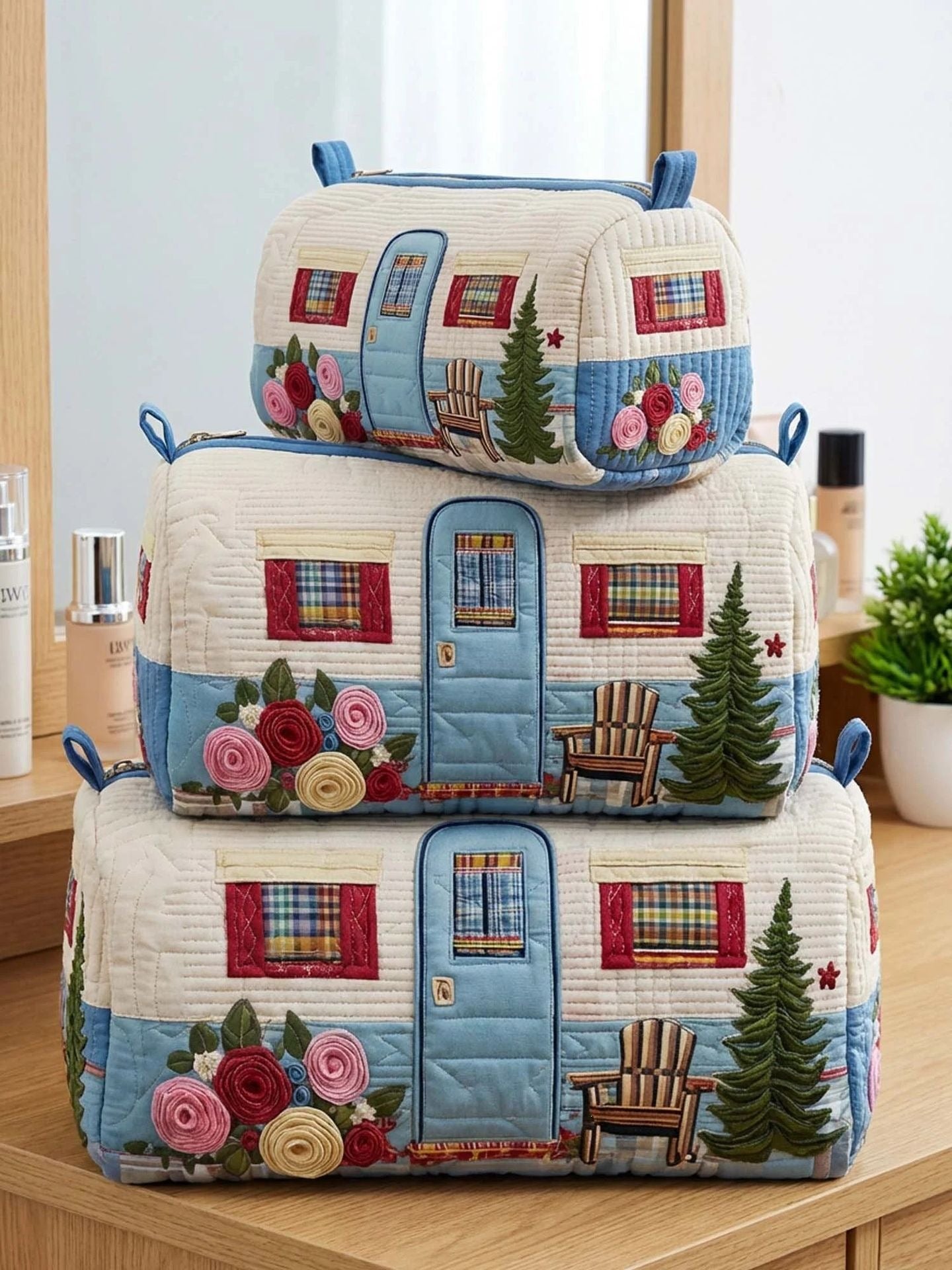 Aufbewahrungsset mit Druckmotiv