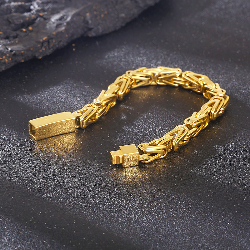 V-förmiges Armband aus Edelstahl – Bild 5 | LuxeStyle