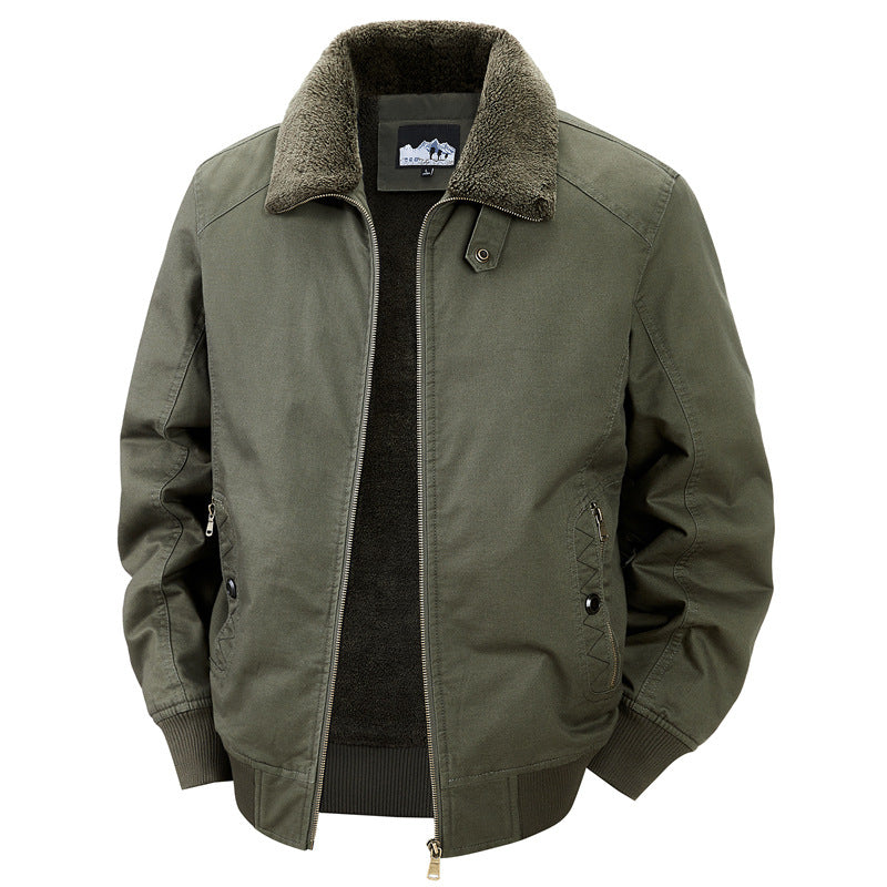 Fleecegefütterte Baumwolljacke für Herren – Bild 5 | LuxeStyle