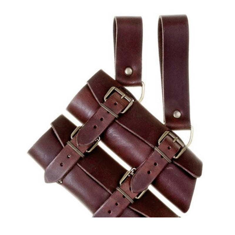 Mittelalterlicher Doppel-Schwertgurt aus PU-Leder | LuxeStyle