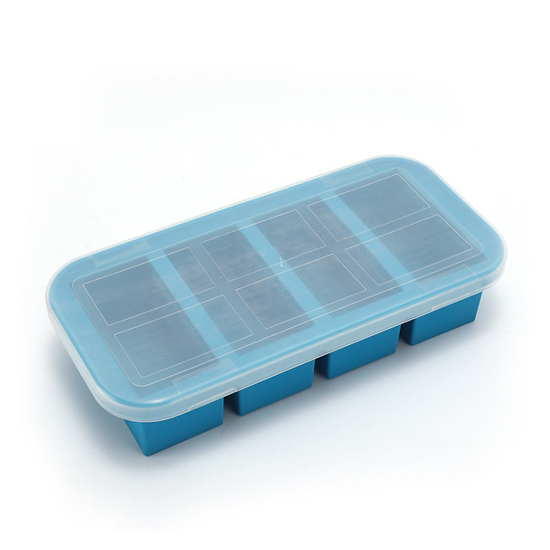 Silikon-Eiswürfelbox mit Deckel