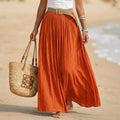 Maxi-Rock mit elastischem Bund für Urlaubs- & Strandlook