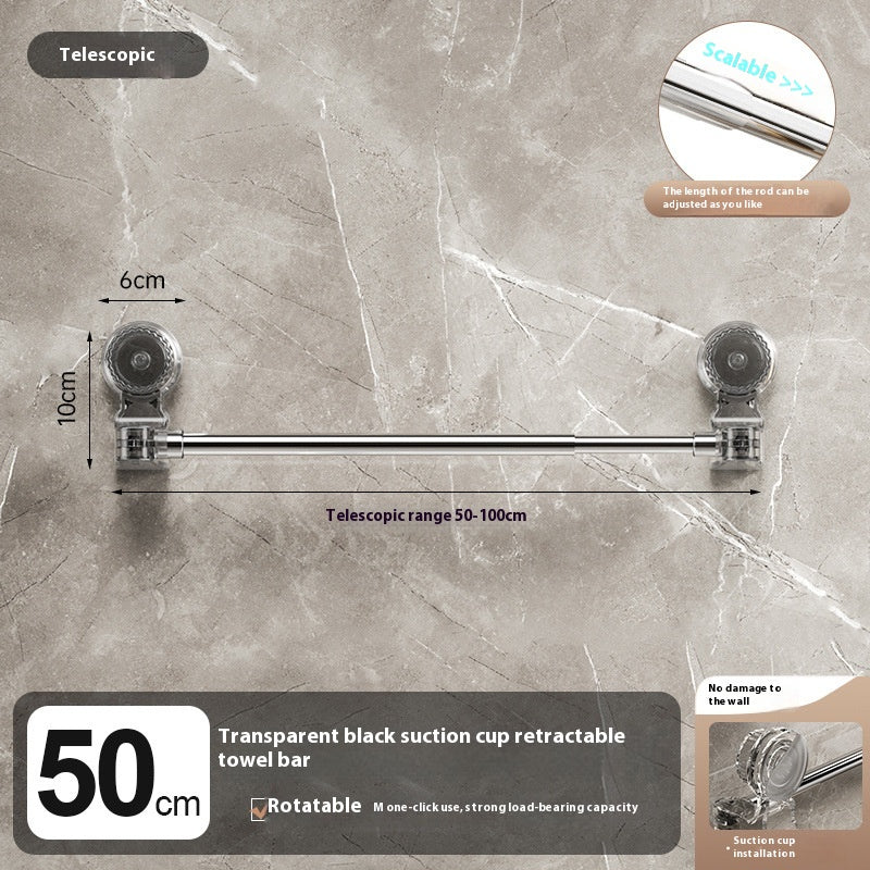 Teleskop-Handtuchstange mit Saugnapf | LuxeStyle