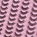 Dickes, natürliches Russisch-Gekrümmtes Eyelashes-Set