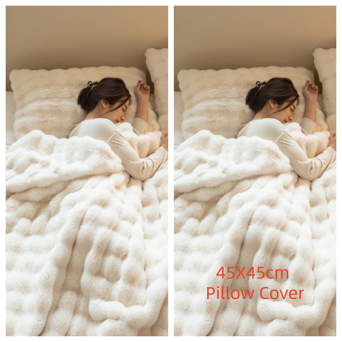 Kuschelige Decke aus Polyester mit Kissenbezug – Bild 3 | LuxeStyle