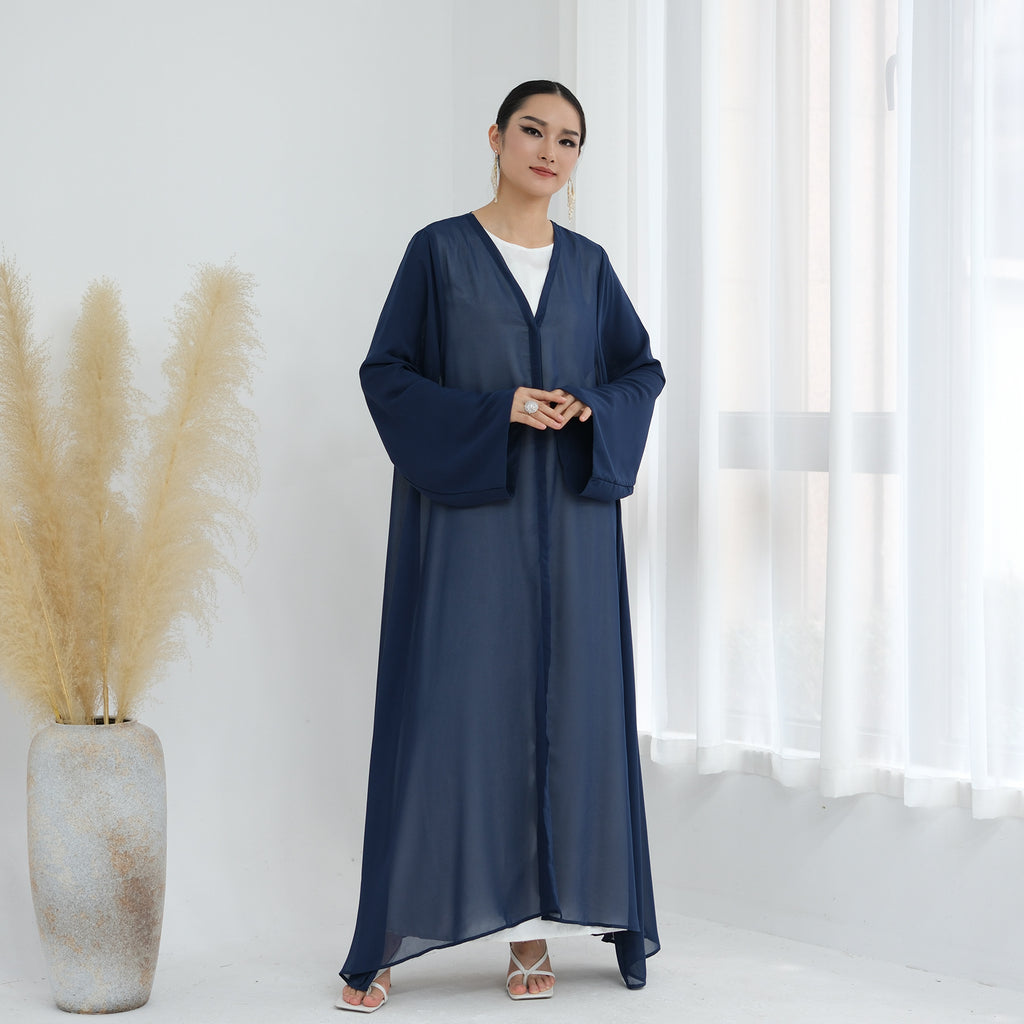 Chiffon Cardigan mit Bindegürtel