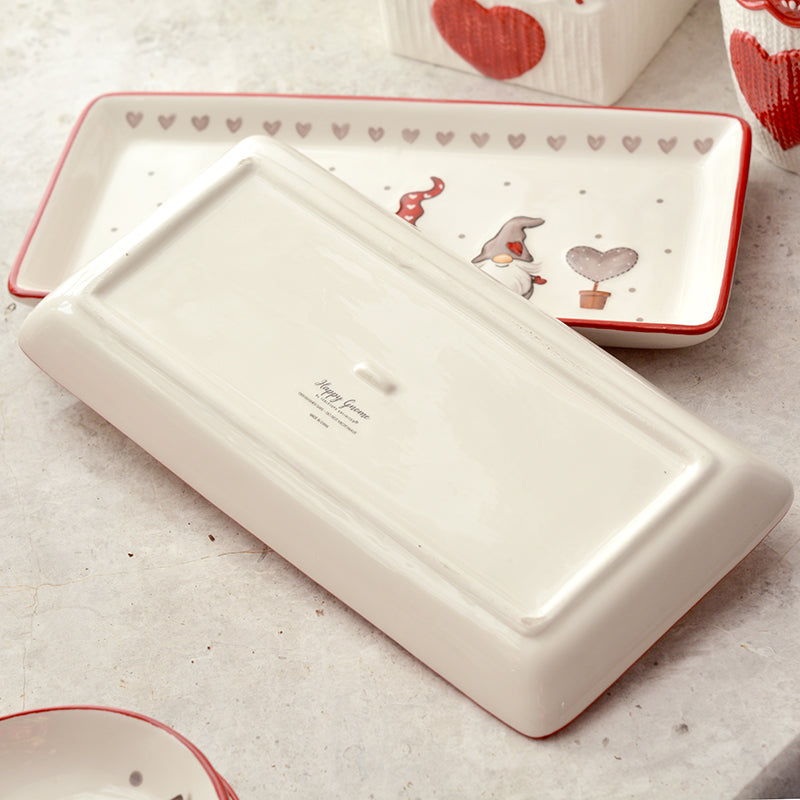 Weihnachtliche Keramikplatte, rechteckig – Bild 5 | LuxeStyle