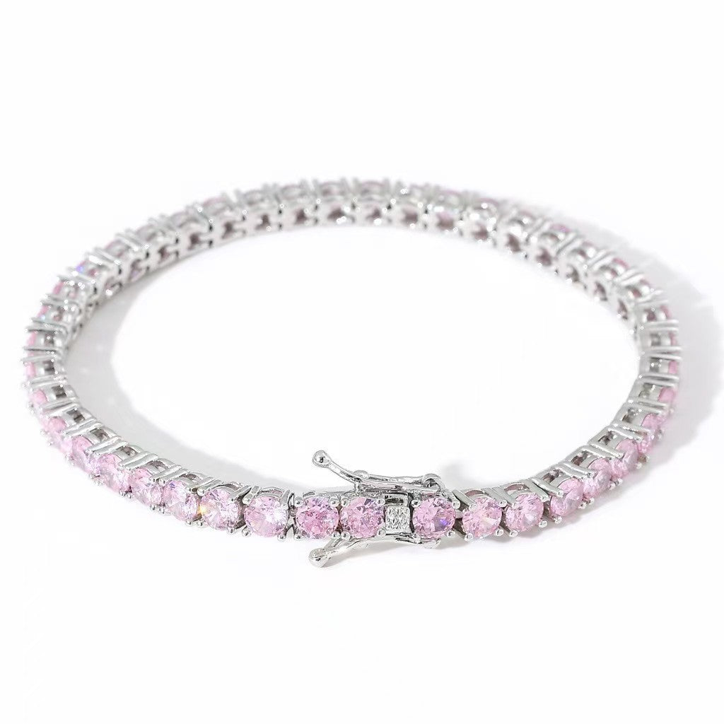Buntes Zirkon-Tennisarmband im europäischen Stil – Bild 2 | LuxeStyle