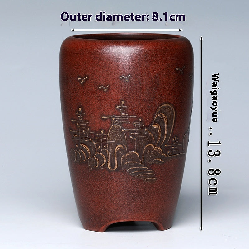 Keramik-Blumentopf aus Lila Ton – Bild 12 | LuxeStyle