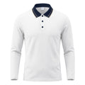 Herren-Polo mit Kragen und langen Ärmeln