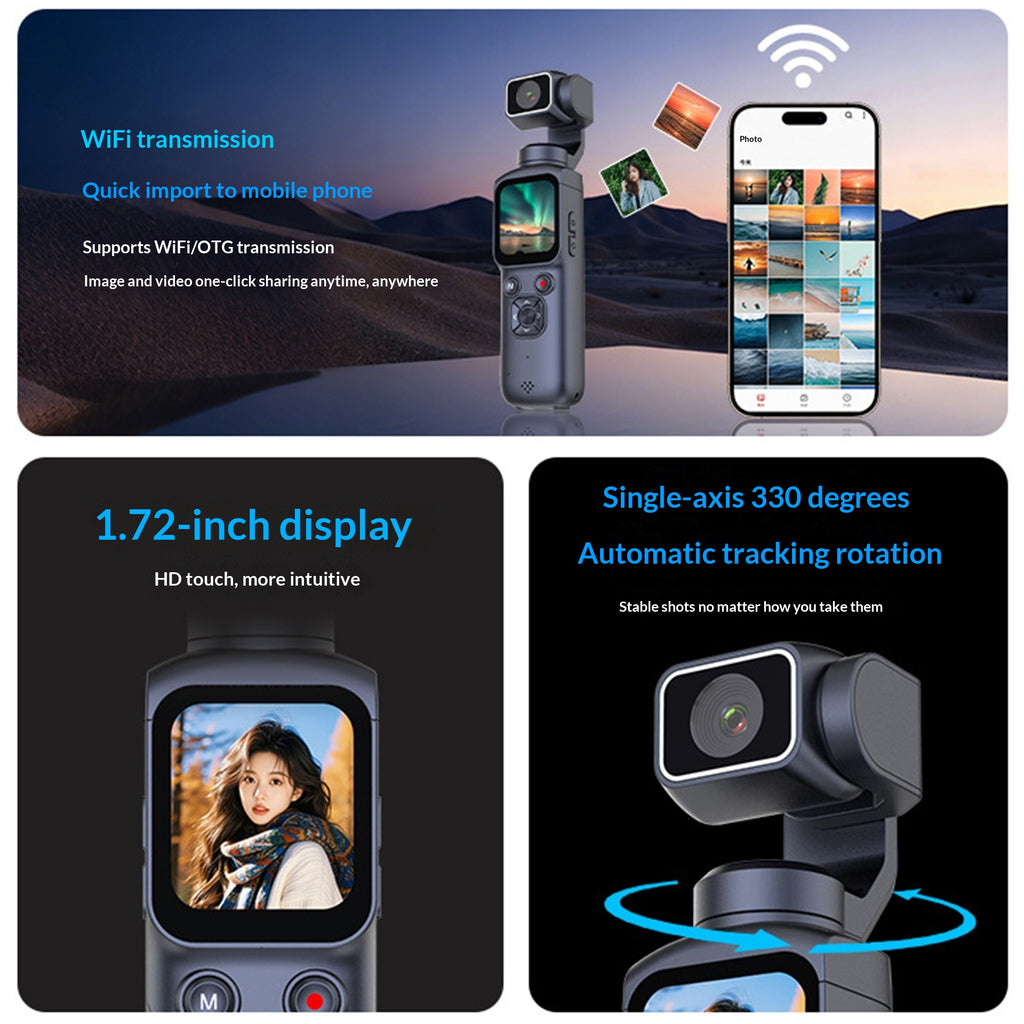 Handheld-Gimbal mit 4K-Kamera