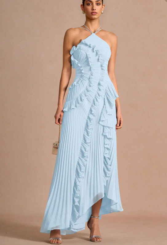 Elegantes Neckholder Chiffon-Kleid