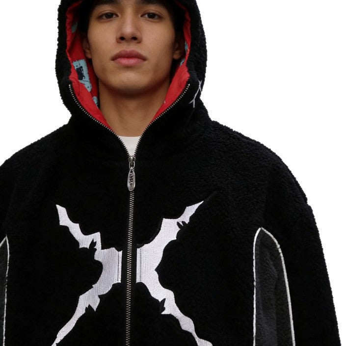 Y2K Fleece Hoodie für Herren
