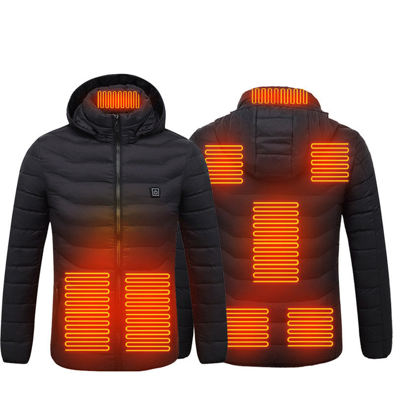 Heizjacke Herren mit 9 Heizzonen – ideal für Skifahren