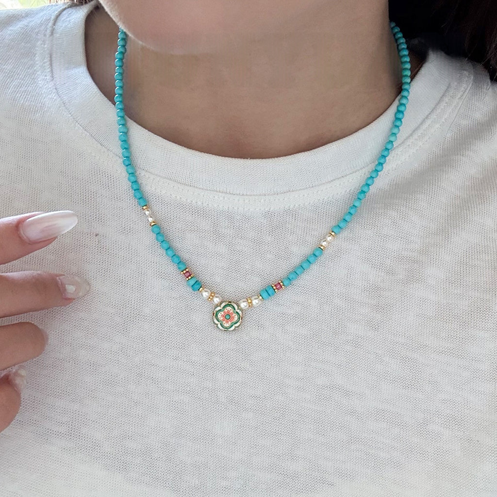 Türkis-Schmuckset mit Kette, Armband und Ohrringen | LuxeStyle