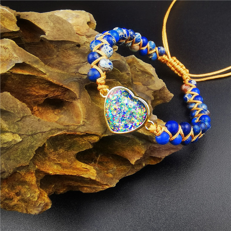 Herz-Armband aus synthetischem Opal – Bild 3 | LuxeStyle