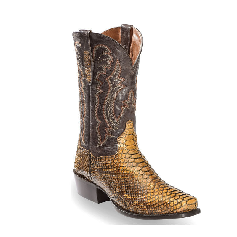 Herren Stiefel mit Stickerei und Patchwork