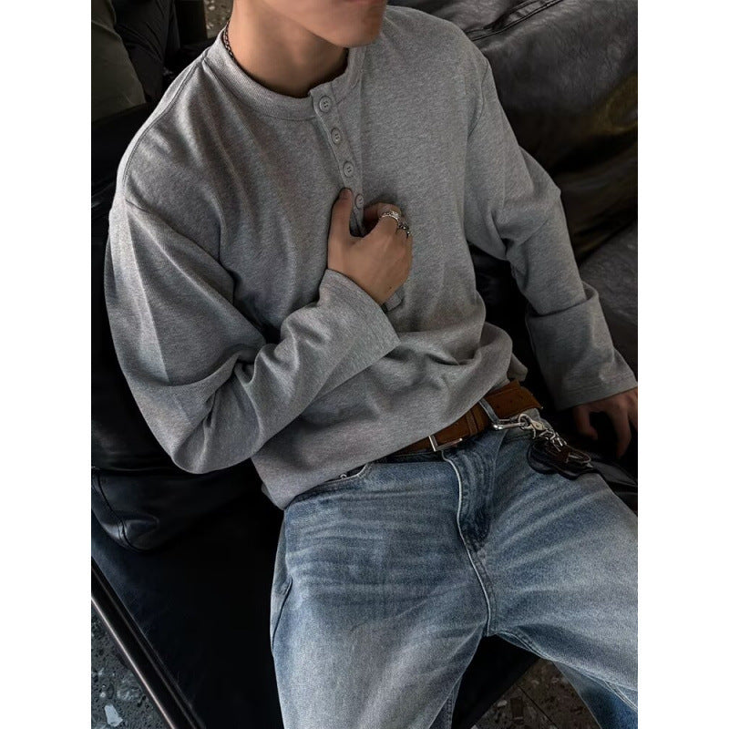 Herren Langarmshirt im Vintage-Stil – Bild 3 | LuxeStyle