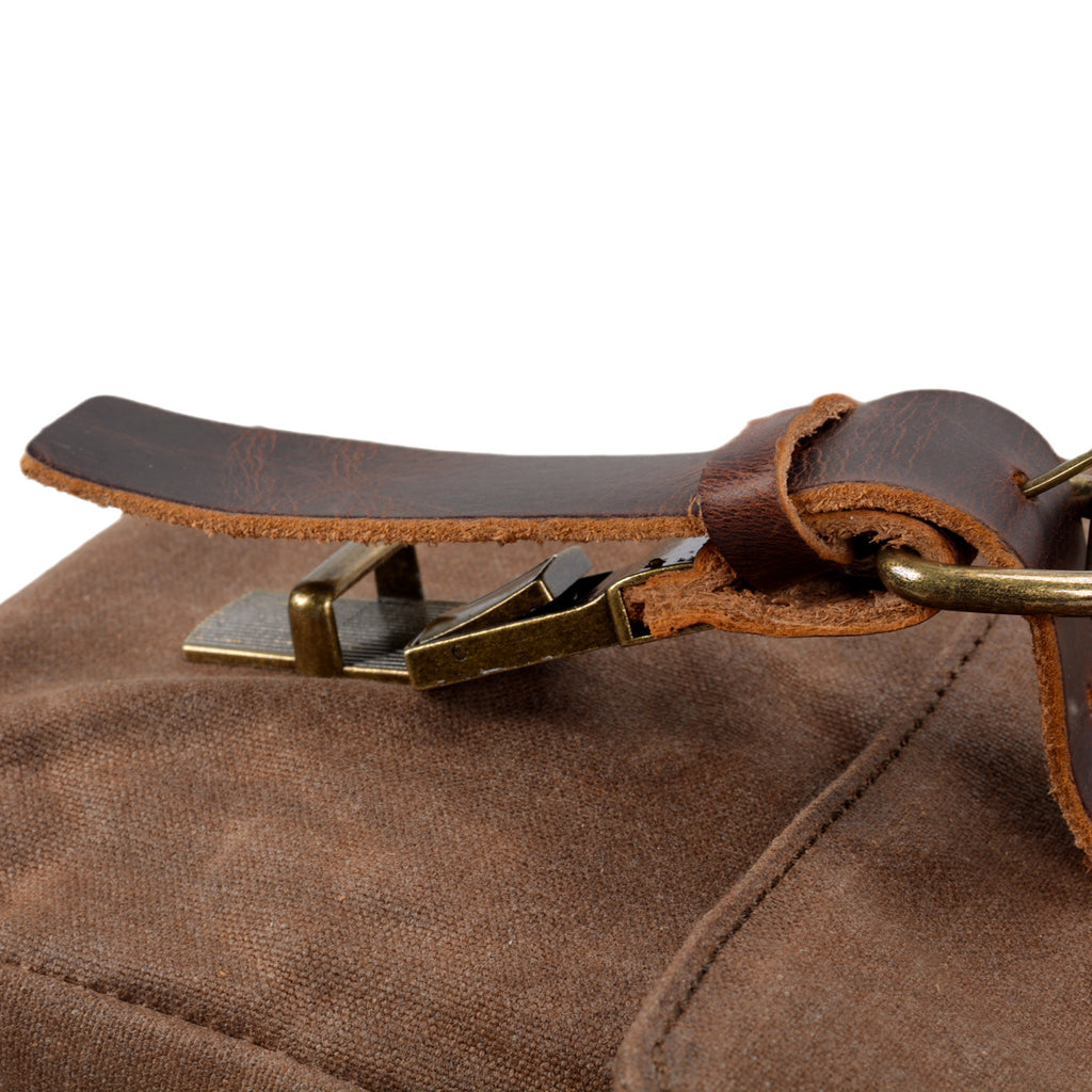 Crossbody-Tasche für Geschäftsreisen – dunkles Canvas – Bild 6 | LuxeStyle