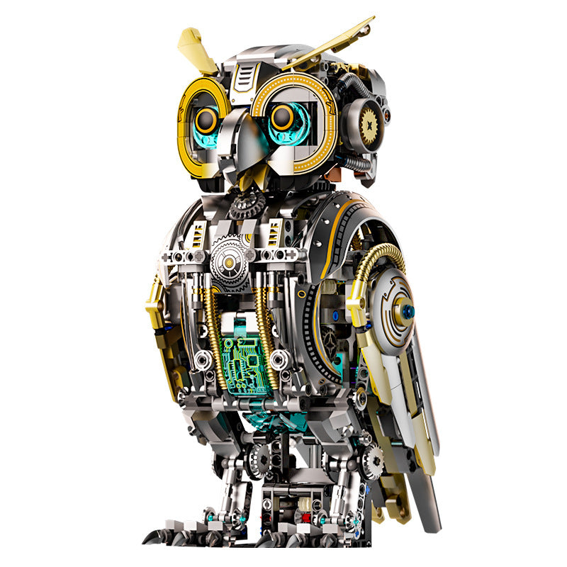 Mechanische Eule Bausteine für Kinder