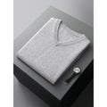 V-Ausschnitt Strickpullover aus Wolle