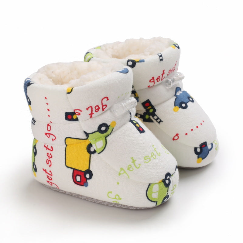 Warme Baby Winterstiefel mit Cartoon-Motiven