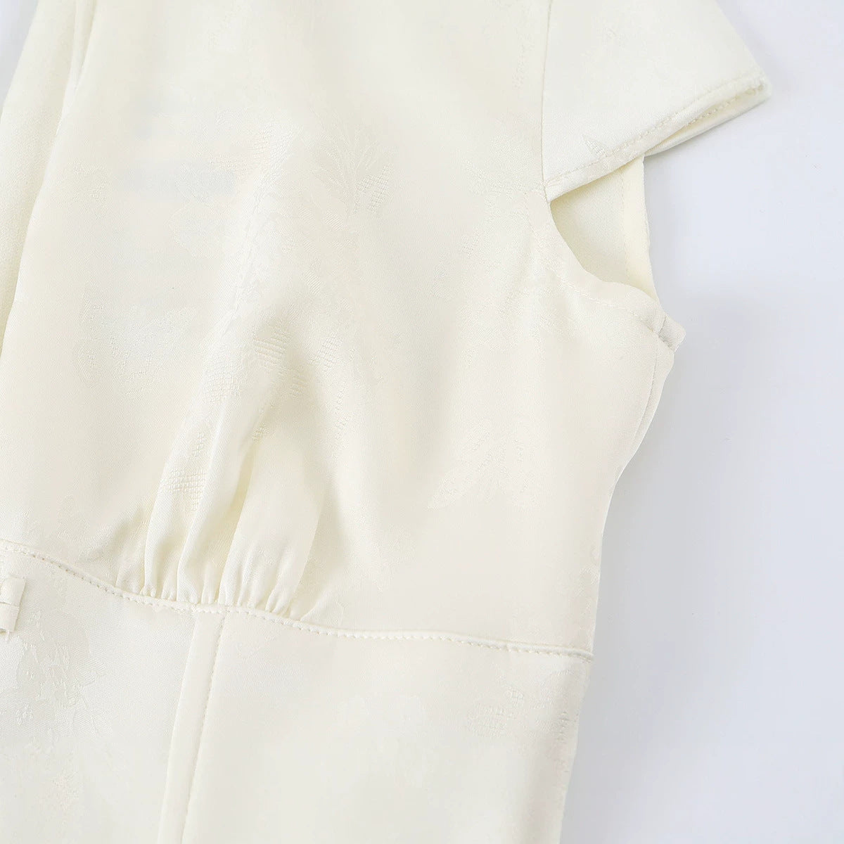 Jacquard Mini-Kleid aus Satin