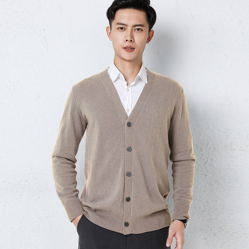 Herren-Strickjacke Langarm
