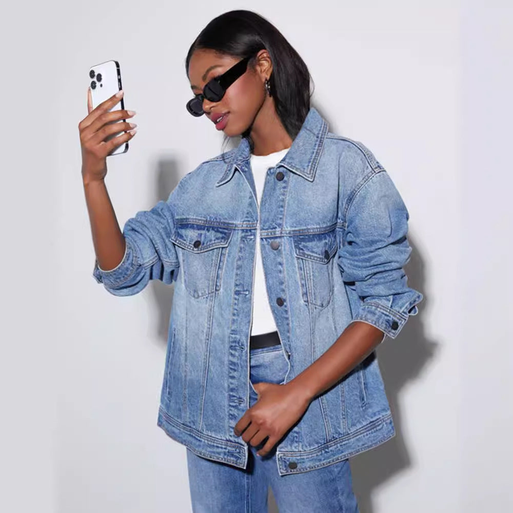 Leichte blaue Jeansjacke für den Alltag – Bild 2 | LuxeStyle