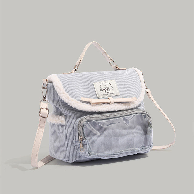 Corduroy-Rucksack für Frauen – Bild 3 | LuxeStyle