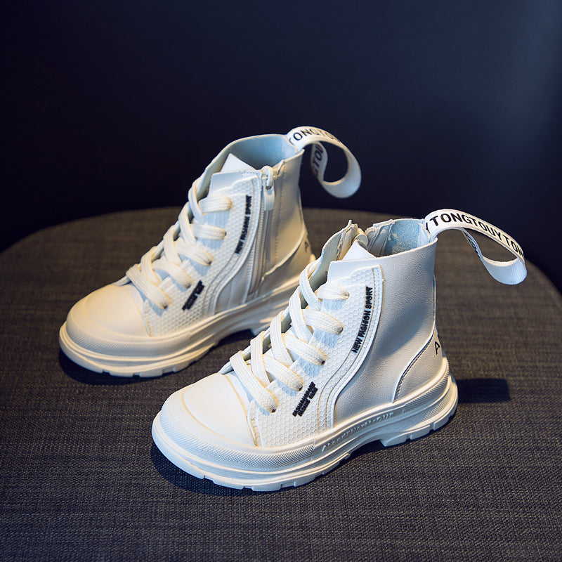 Jungen High-Top Worker-Stiefel aus Mikrofaserleder – Bild 8 | LuxeStyle