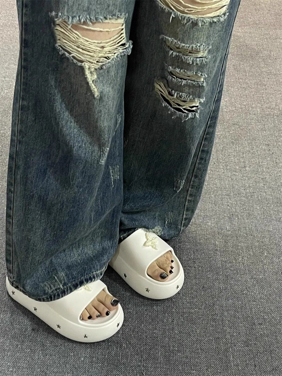 Plateau-Slipper für Damen