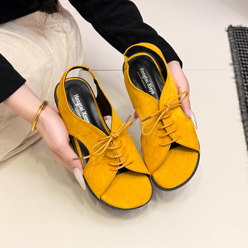 Römische Cut-Out Sandalen mit Schlupfriemen – Strandflips für Damen