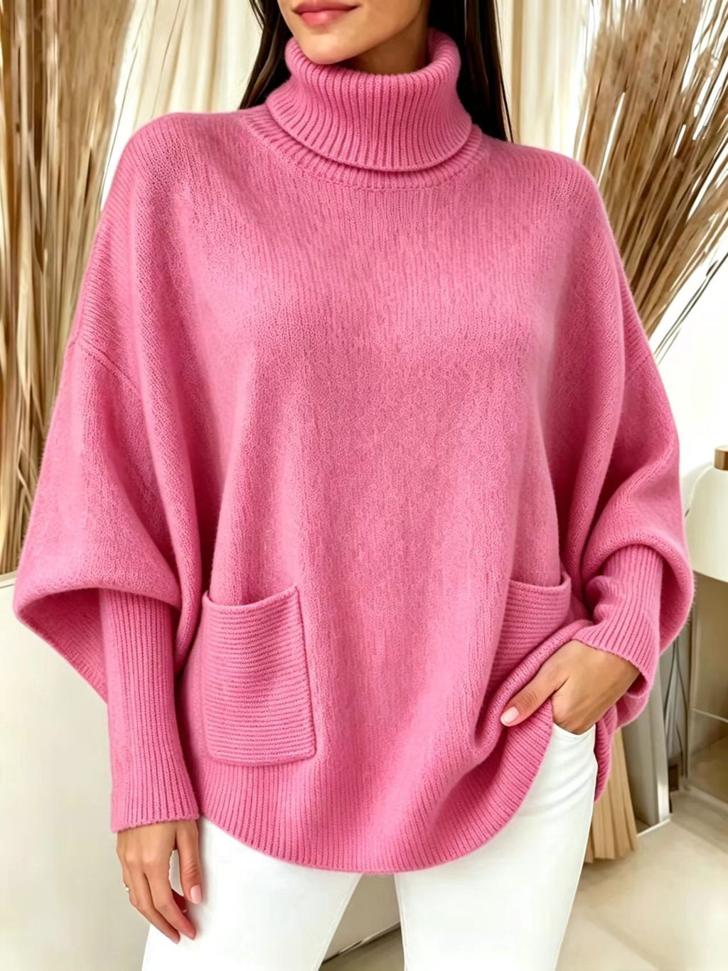 Rollkragenpullover mit langen Ärmeln – Bild 5 | LuxeStyle