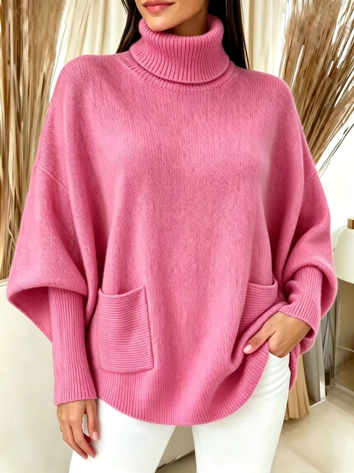 Rollkragenpullover mit langen Ärmeln – Bild 5 | LuxeStyle