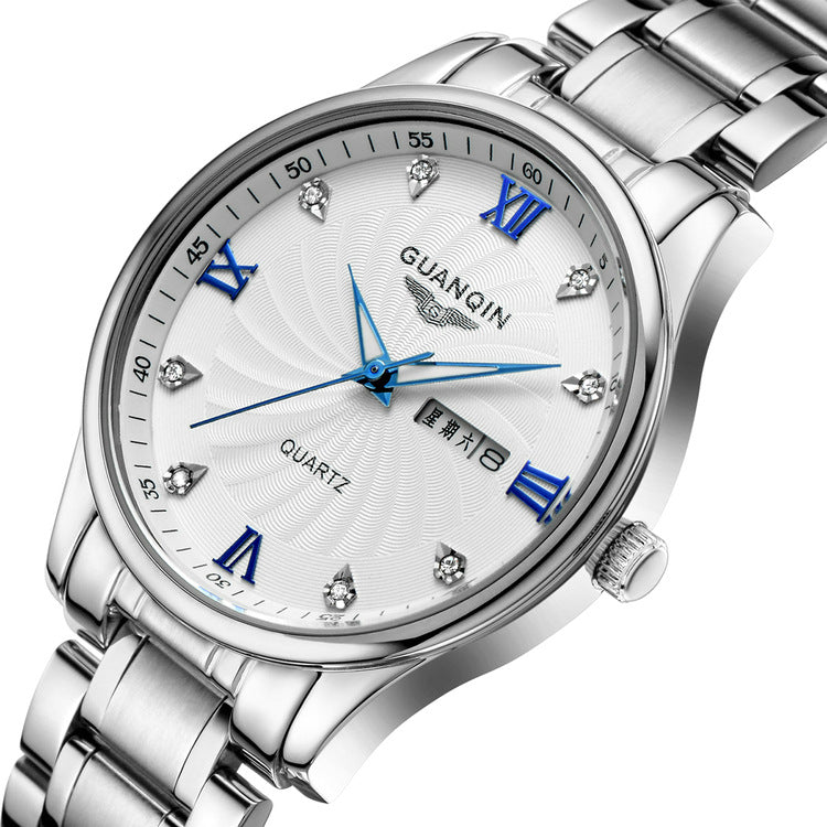 Quarzuhr mit Stahlarmband für Damen – Bild 2 | LuxeStyle