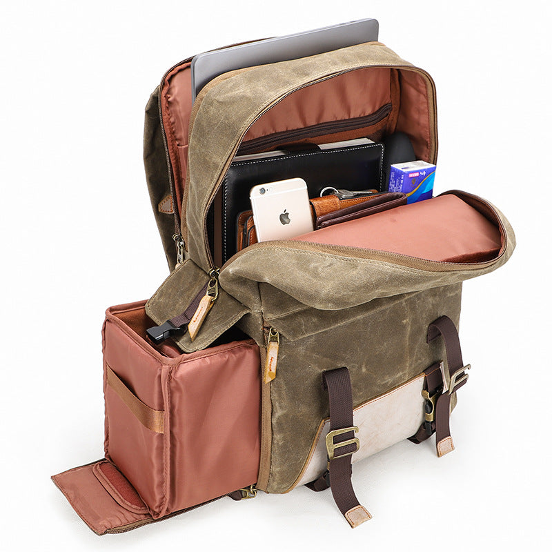 Wasserdichter Canvas-Rucksack – Bild 3 | LuxeStyle