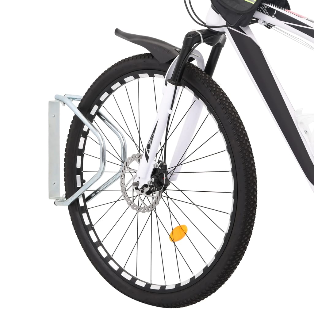 Wand-Fahrradhalter, 2er-Set, verzinkter Stahl