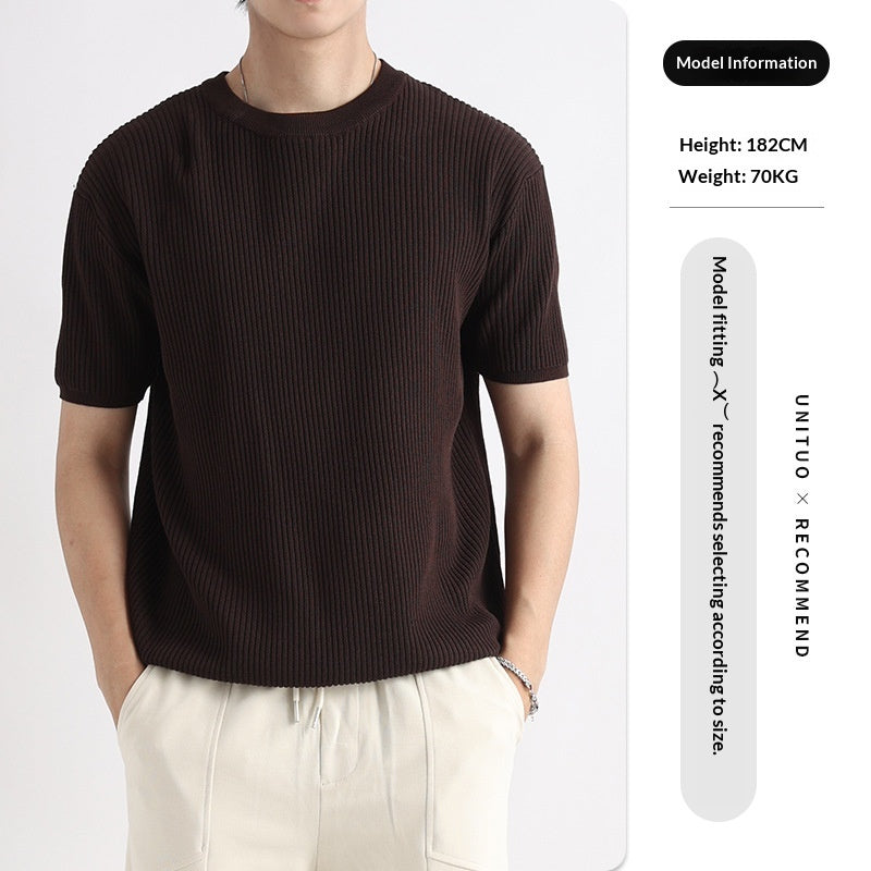 Casual Rundhals-Shirt für Herren