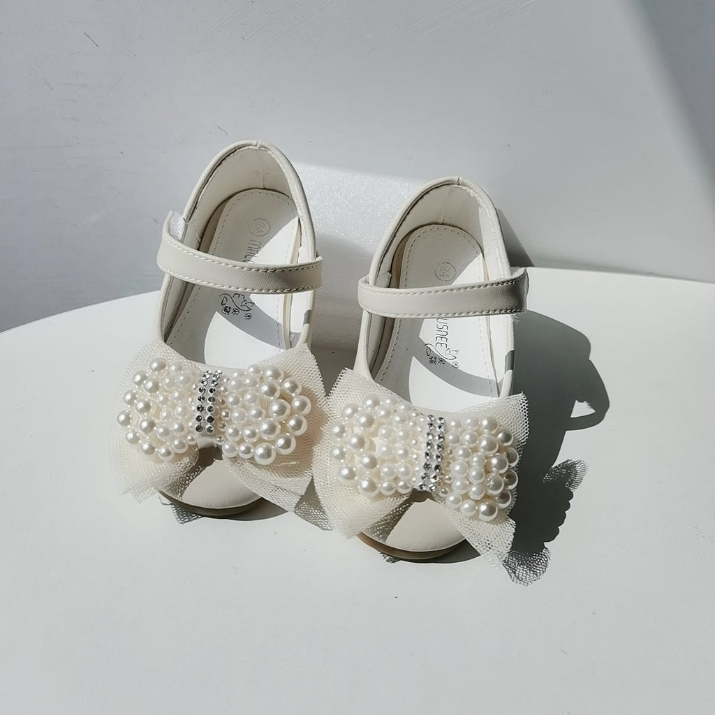 Prinzessinnen-Schuhe mit Perlen und Schleife – Bild 5 | LuxeStyle