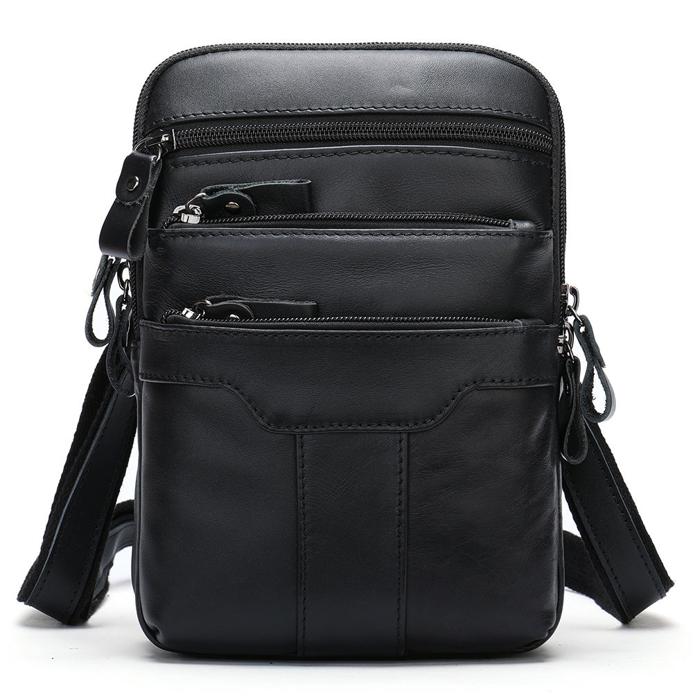 Umhängetasche aus Rindsleder, vertikal quadratisch – Bild 2 | LuxeStyle
