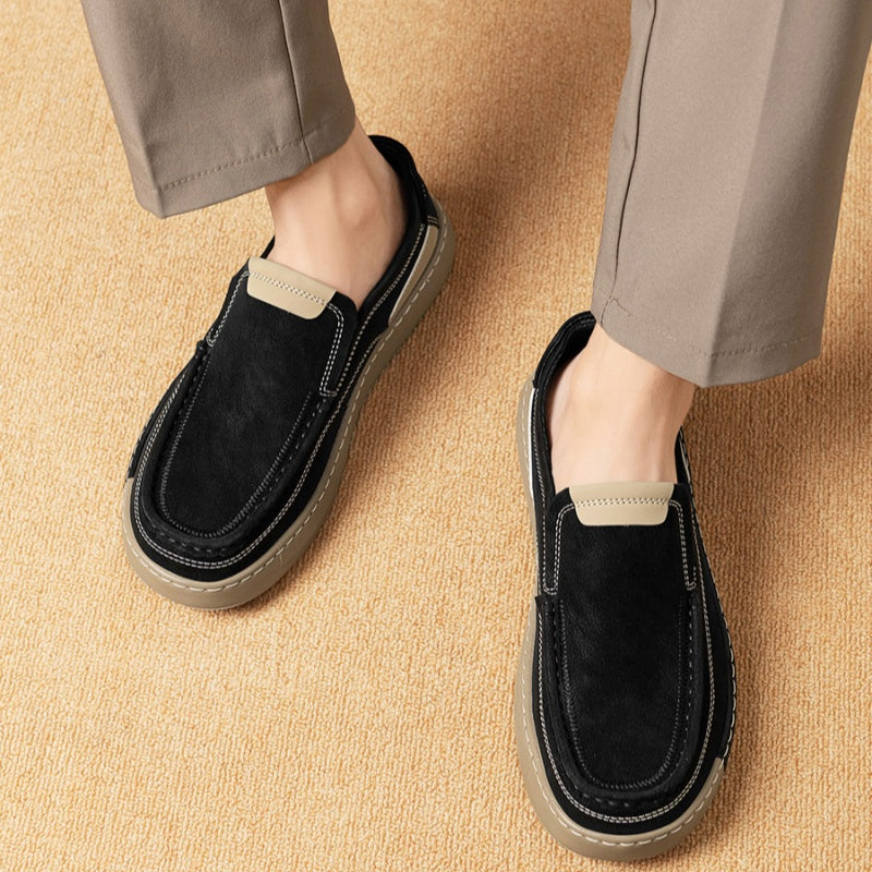 Herren Slip-on Leder-Freizeitschuhe – Bild 5 | LuxeStyle