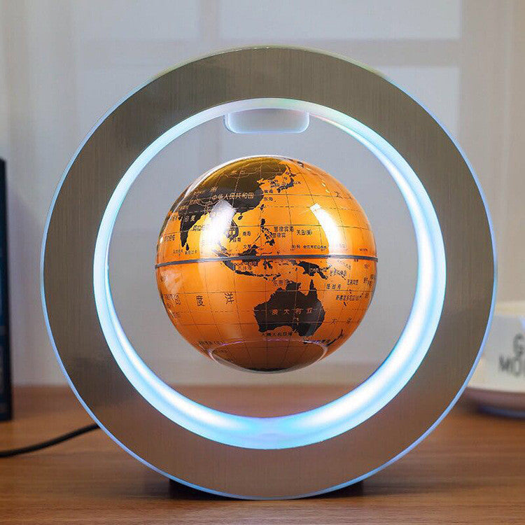 Schwebende LED-Weltkarte mit Magnetlevitation