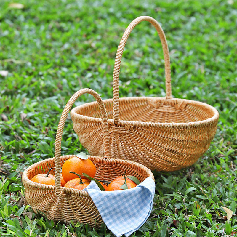 Wicker-Stil Handkorb für Obst und Gemüse – Mittel – Bild 8 | LuxeStyle
