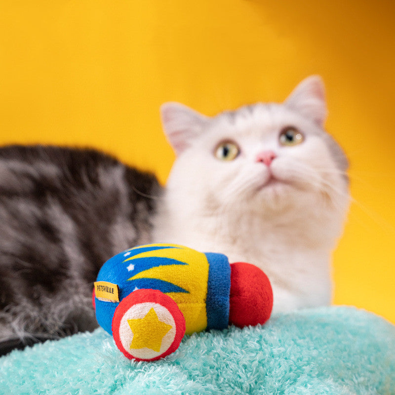 Pai Thinking Pet Plüsch-Vibrationsspielzeug mit Katzenminze