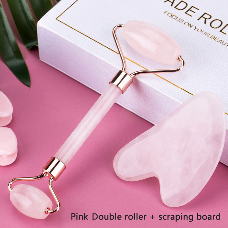 Gua Sha Stein & Roller Set