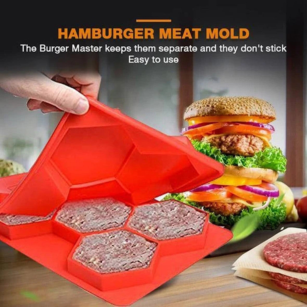 Sechseckige Burger-Form aus Silikon – Bild 2 | LuxeStyle